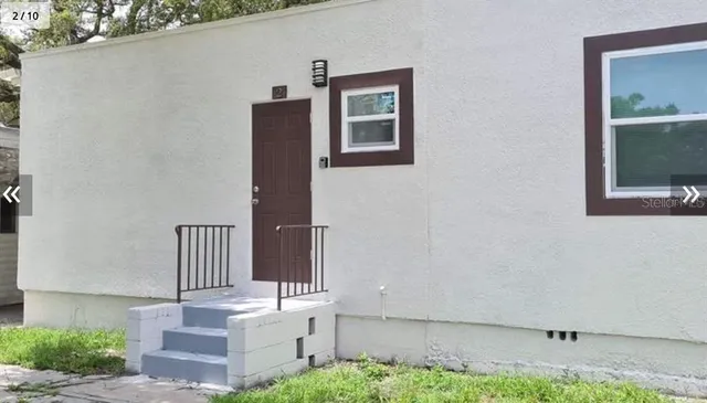 a view of front door of house