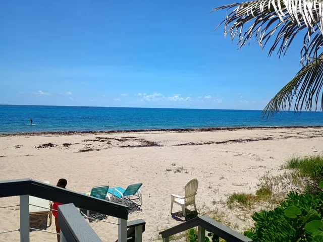 a view of an ocean beach