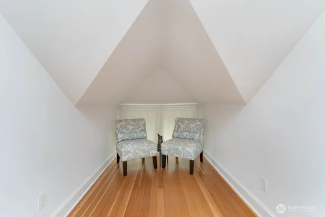 a view of livingroom with furniture and wooden floor