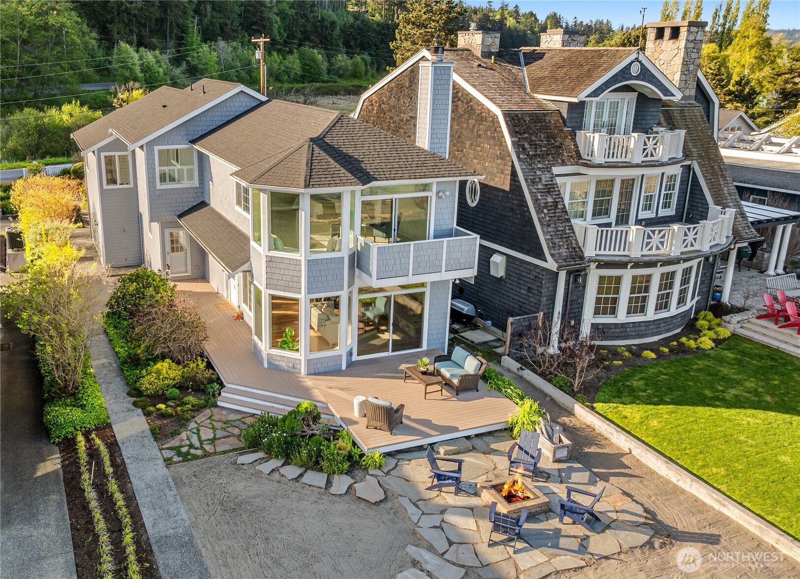 1882 Shore Avenue Freeland, WA 98249 - Photo 3 of 36 a aerial view of a house with a yard