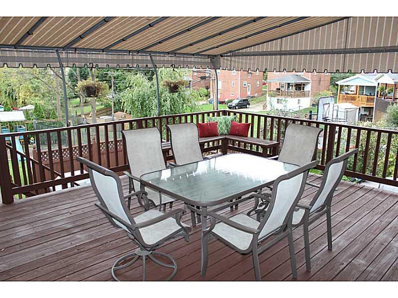 131 Orchard Spring Road Pittsburgh, PA 15220 - Photo 20 of 25 Patio/Deck. Large deck with removable awning and built-in seating makes for another fantastic entertaining spot.