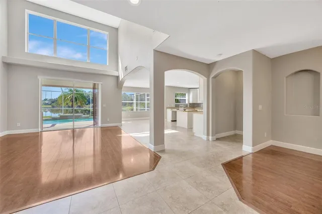 a view of livingroom with furniture and floor to ceiling window