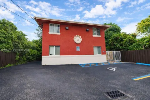 a backyard of a house