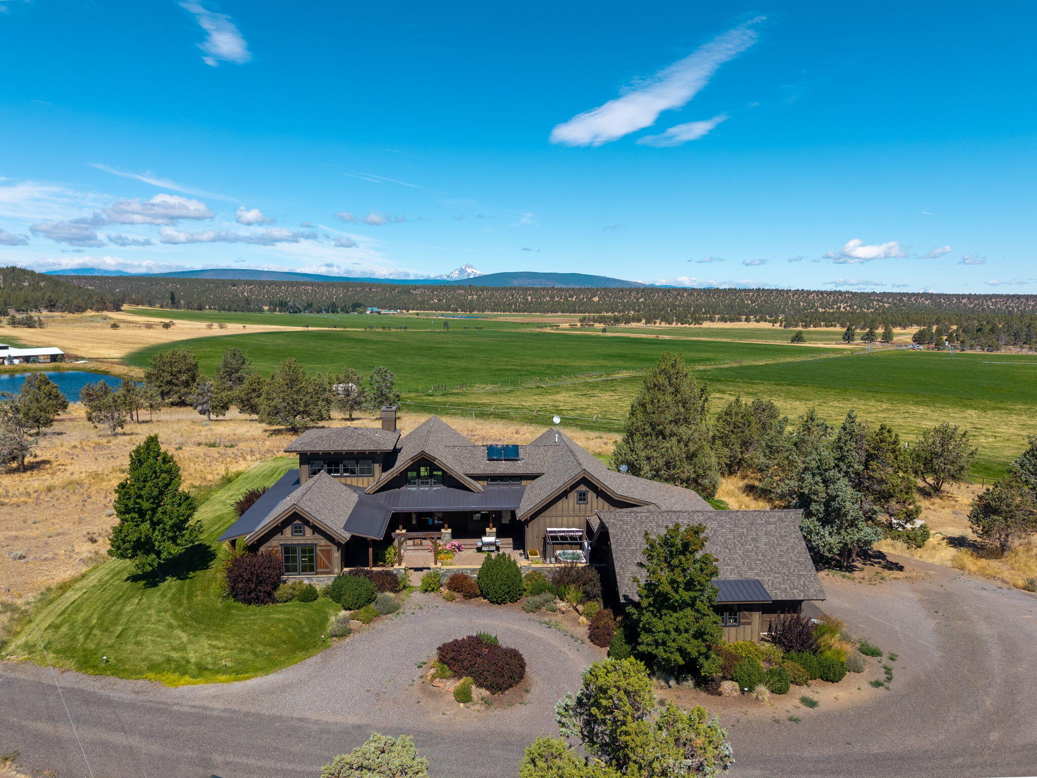 71285 Holmes Road Sisters, OR 97759 - Photo 111 of 123 an aerial view of a house with a garden
