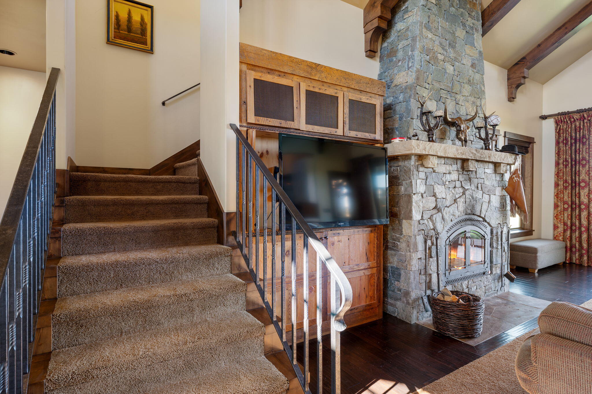 71285 Holmes Road Sisters, OR 97759 - Photo 37 of 123 a view of a livingroom with furniture and staircase