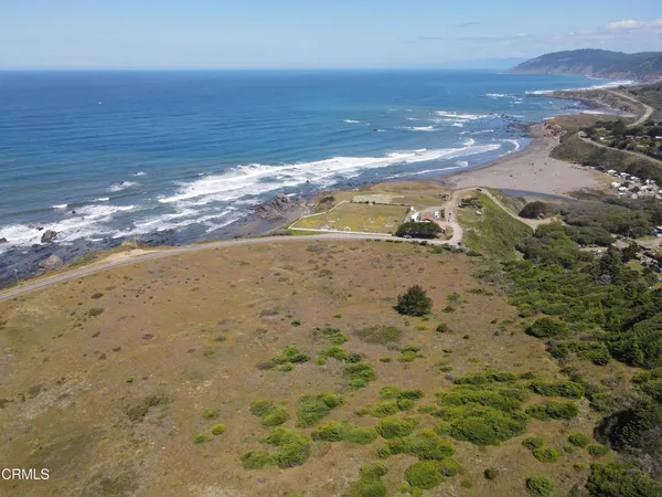a view of an ocean and beach