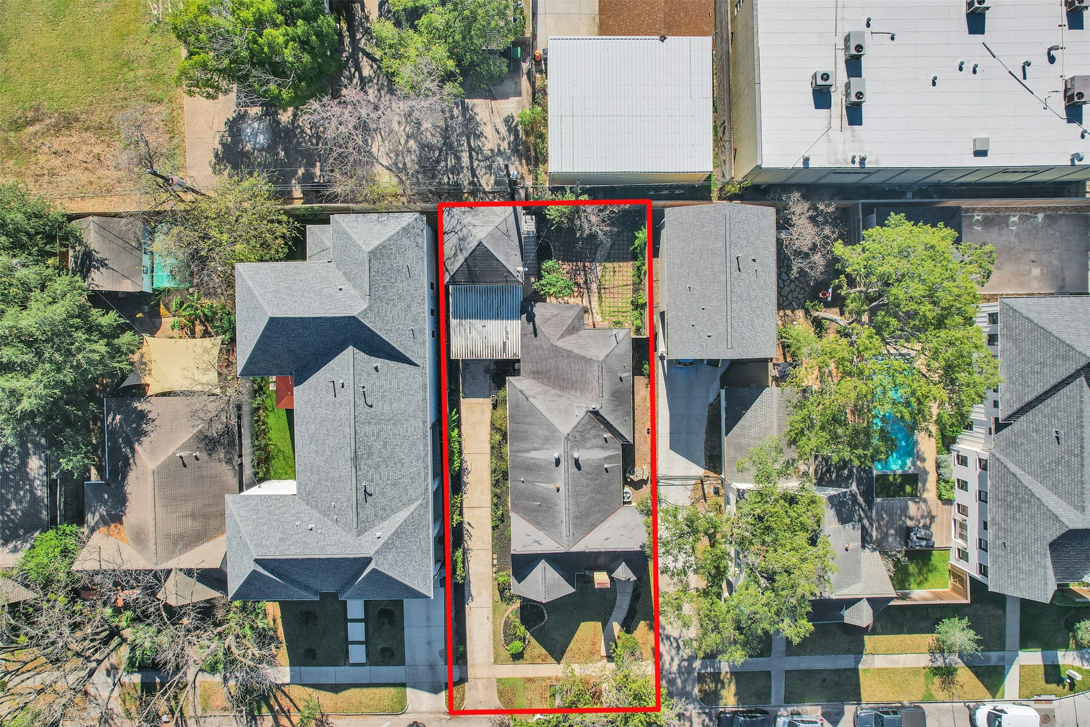 2141 Colquitt Street Houston, TX 77098 - Photo 5 of 50 an aerial view of multiple houses with yard