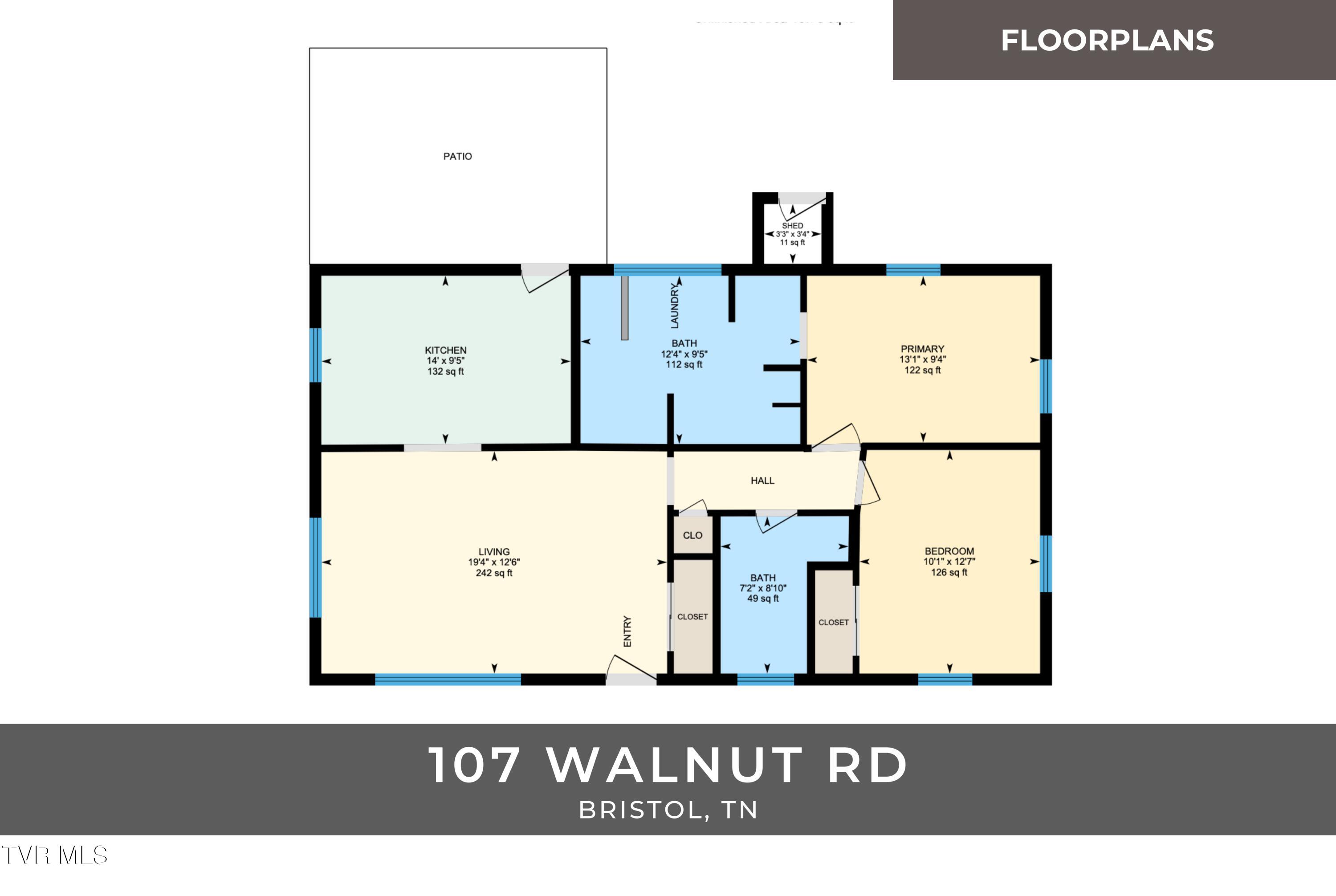 107 Walnut Road Bristol, TN 37620 - Photo 35 of 35 Floorplans (25)