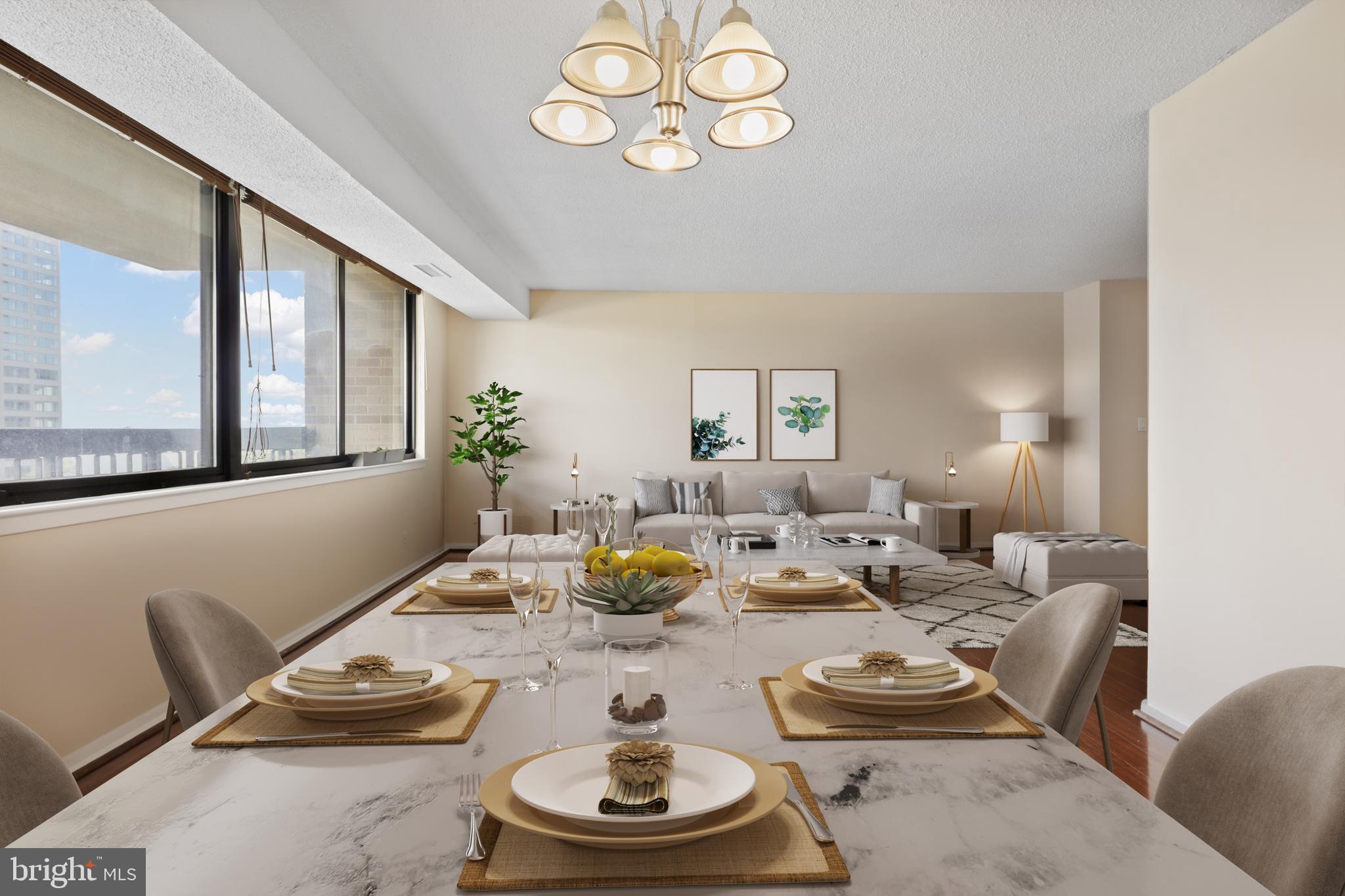 5501 Seminary Road, Unit 603S Falls Church, VA 22041 - Photo 17 of 44 Dining Area Virtually Staged