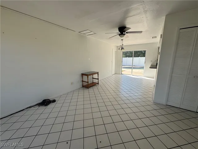 a view of an empty room