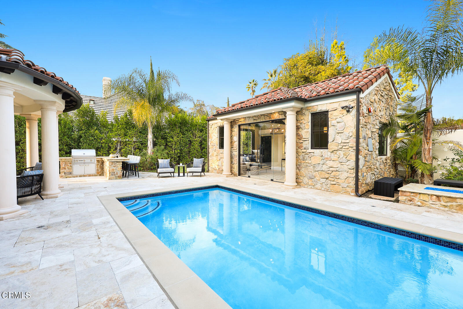 675 Elliott Drive Pasadena, CA 91106 - Photo 35 of 39 a view of swimming pool with outdoor seating