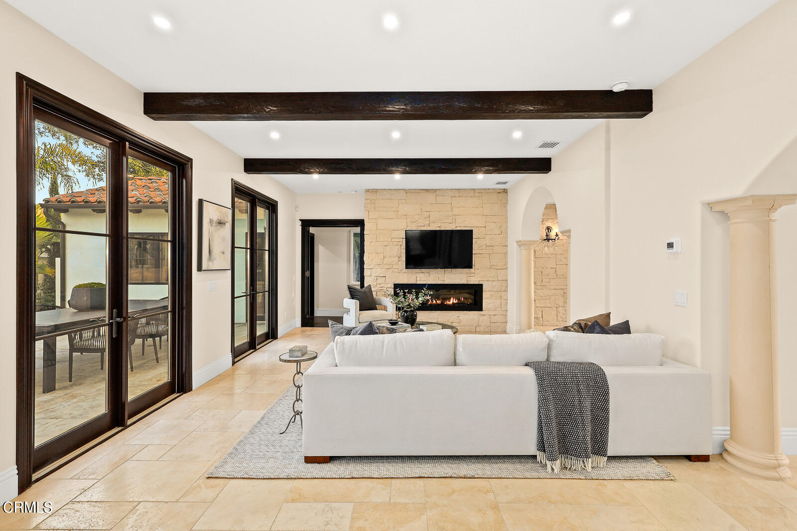 675 Elliott Drive Pasadena, CA 91106 - Photo 6 of 39 a living room with furniture and a flat screen tv