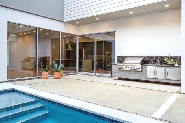 a view of a house with a outdoor space