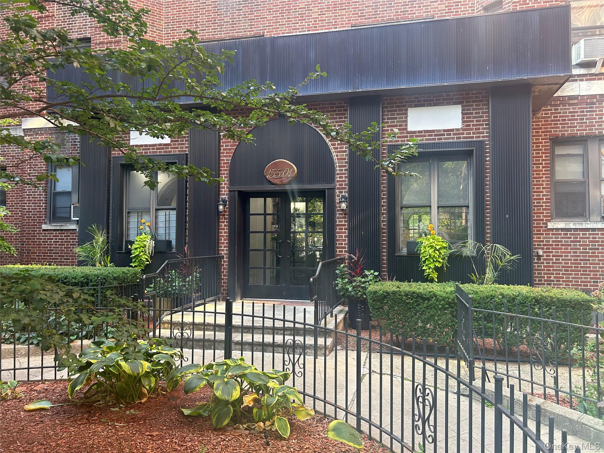 a front view of a house