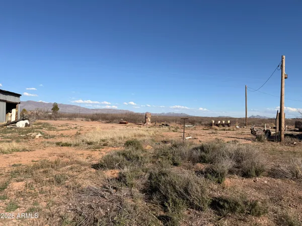 a view of an outdoor space and mountain view