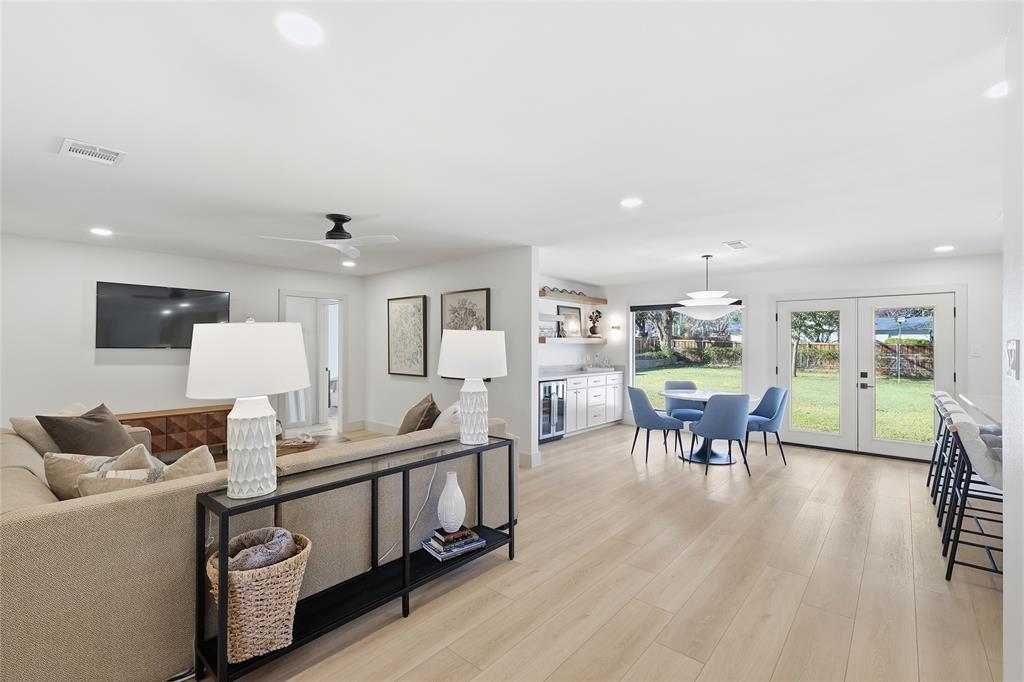 3611 High Drive Grapevine, TX 76051 - Photo 18 of 40 a living room with furniture and a wooden floor