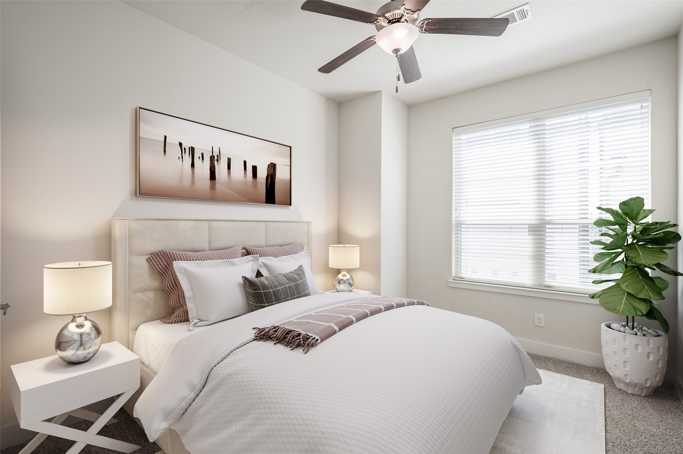 4408 Eli Street, Unit A Houston, TX 77007 - Photo 17 of 22 a bedroom with a bed and window