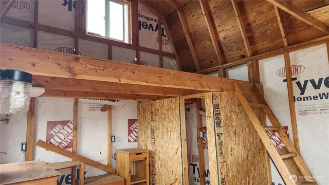 a view of a house with a street