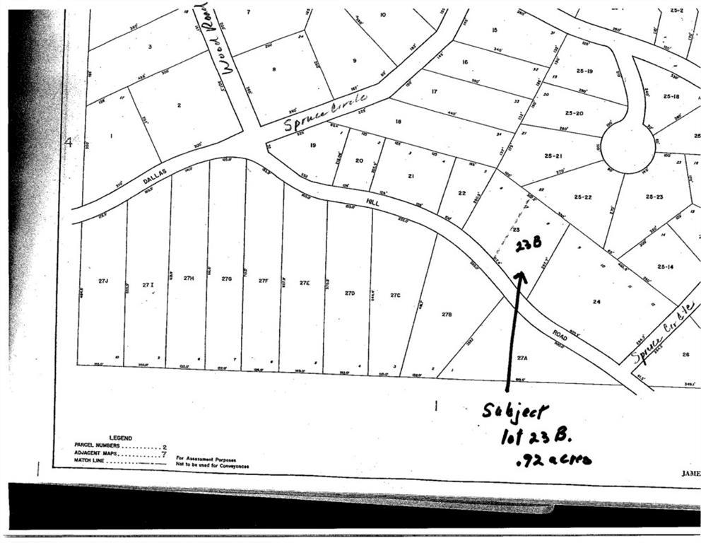 23 B Dallas Hill Road Dallas Plt, ME 04970 - Photo 9 of 9 Tax map showing location of lot