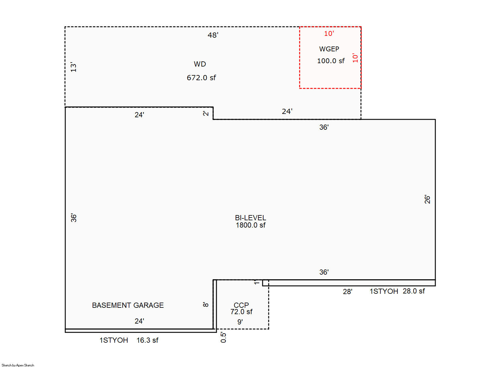 8166 Chamberlin Road Dexter, MI 48130 - Photo 100 of 103 8166 Chamberlin Sketch