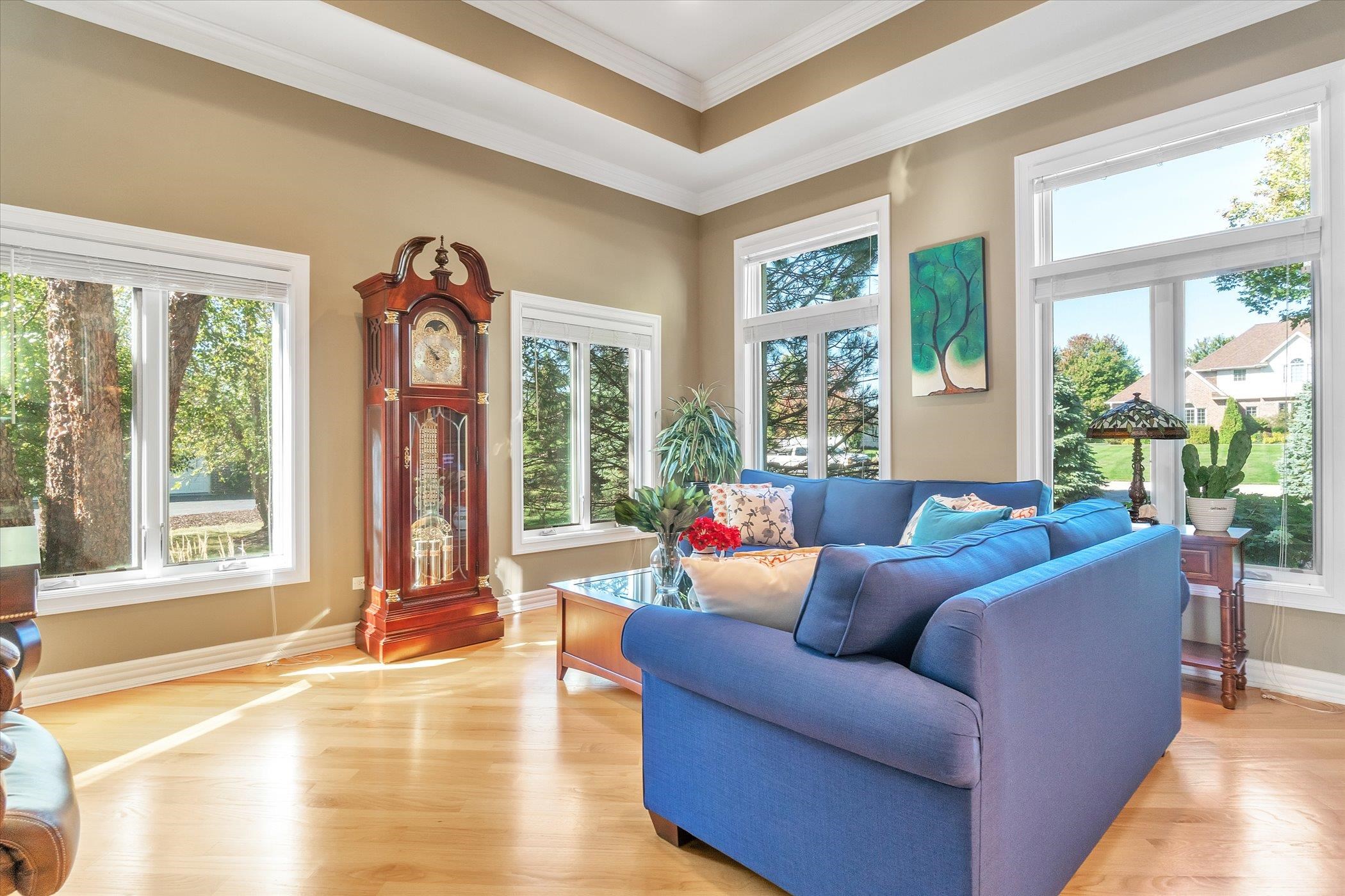 12535 Bellingham Road Caledonia, IL 61011 - Photo 19 of 57 a living room with furniture and a large window
