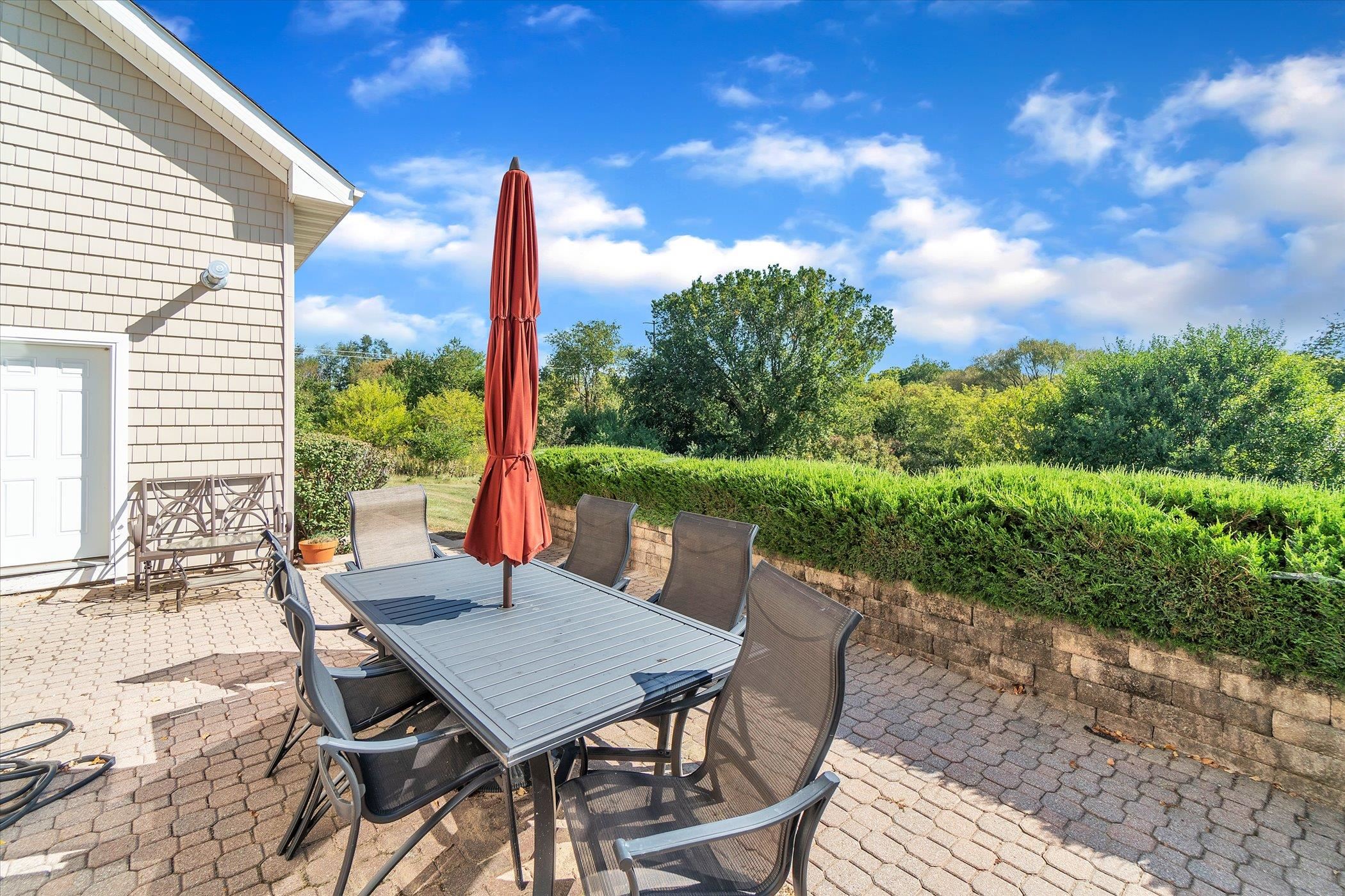 12535 Bellingham Road Caledonia, IL 61011 - Photo 47 of 57 a view of a patio with a yard