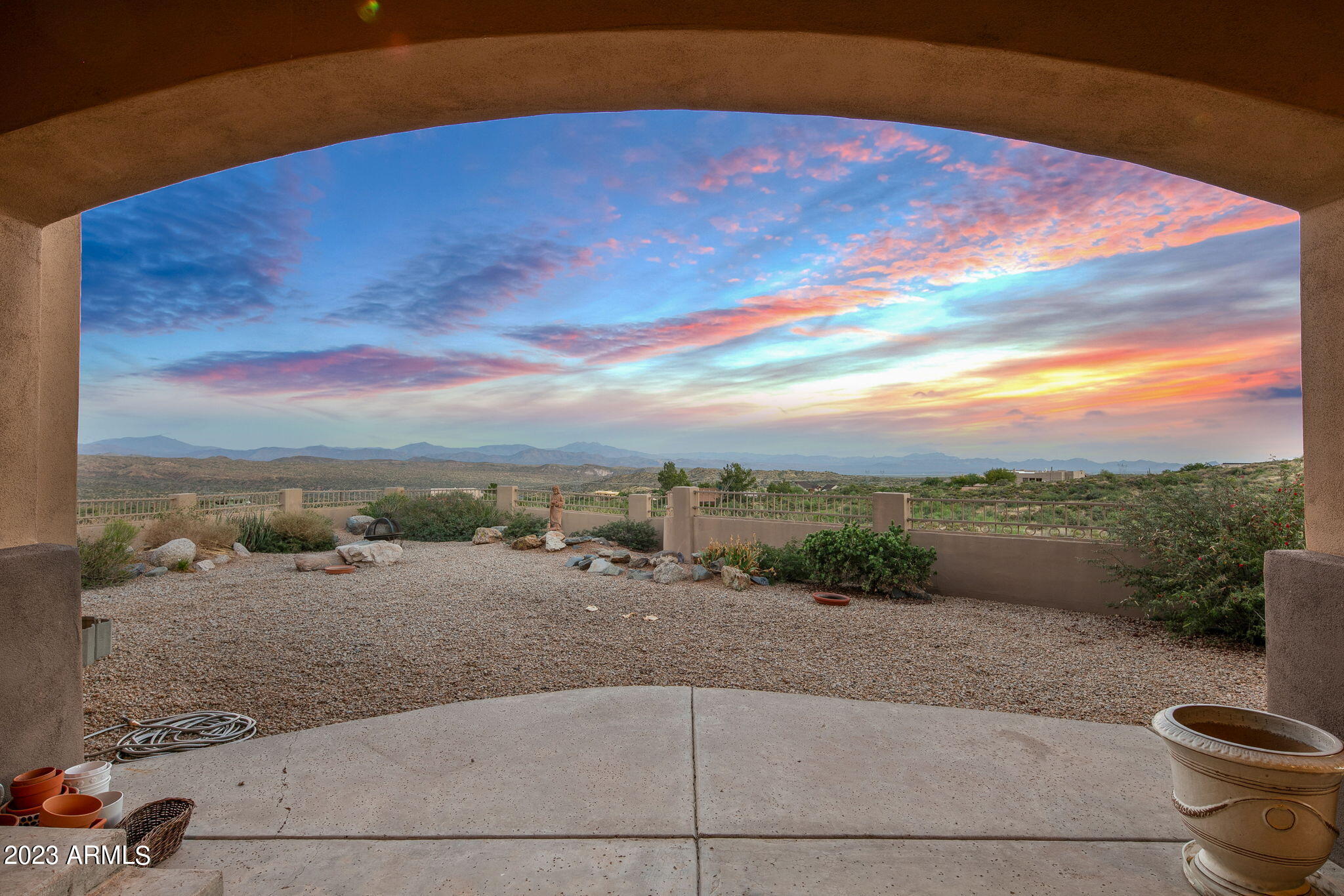 11519 East Blue Wash Road Scottsdale, AZ 85262 - Photo 6 of 42 a view of a terrace with skyline