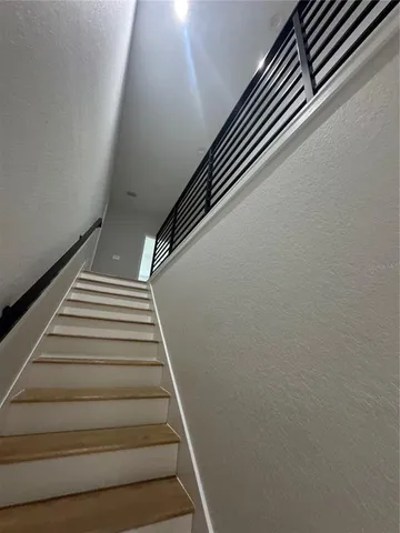 a view of a room with an entryway