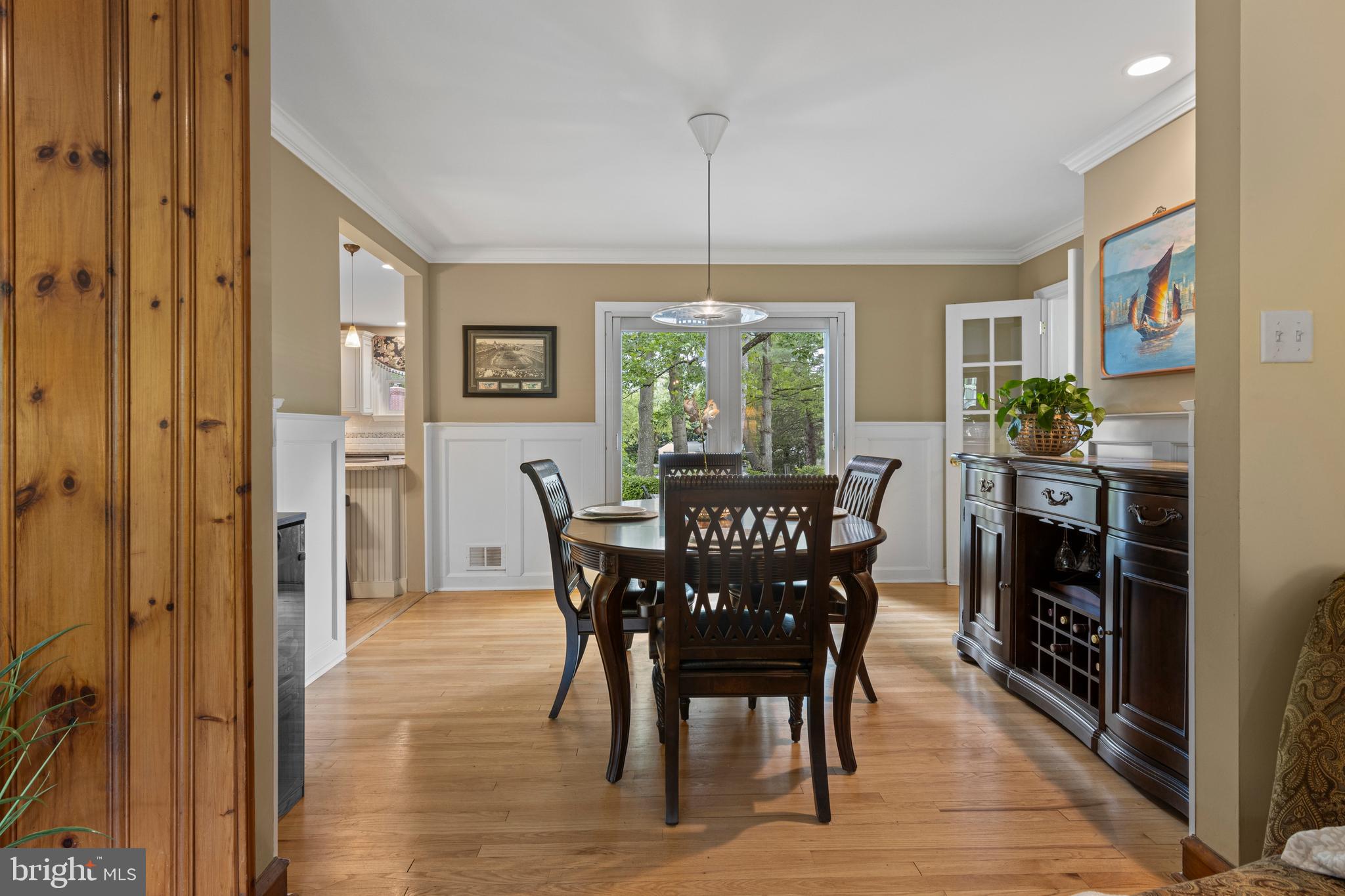 413 Hawthorne Road Wallingford, PA 19086 - Photo 13 of 52 a view of a dining room with furniture window and outside view