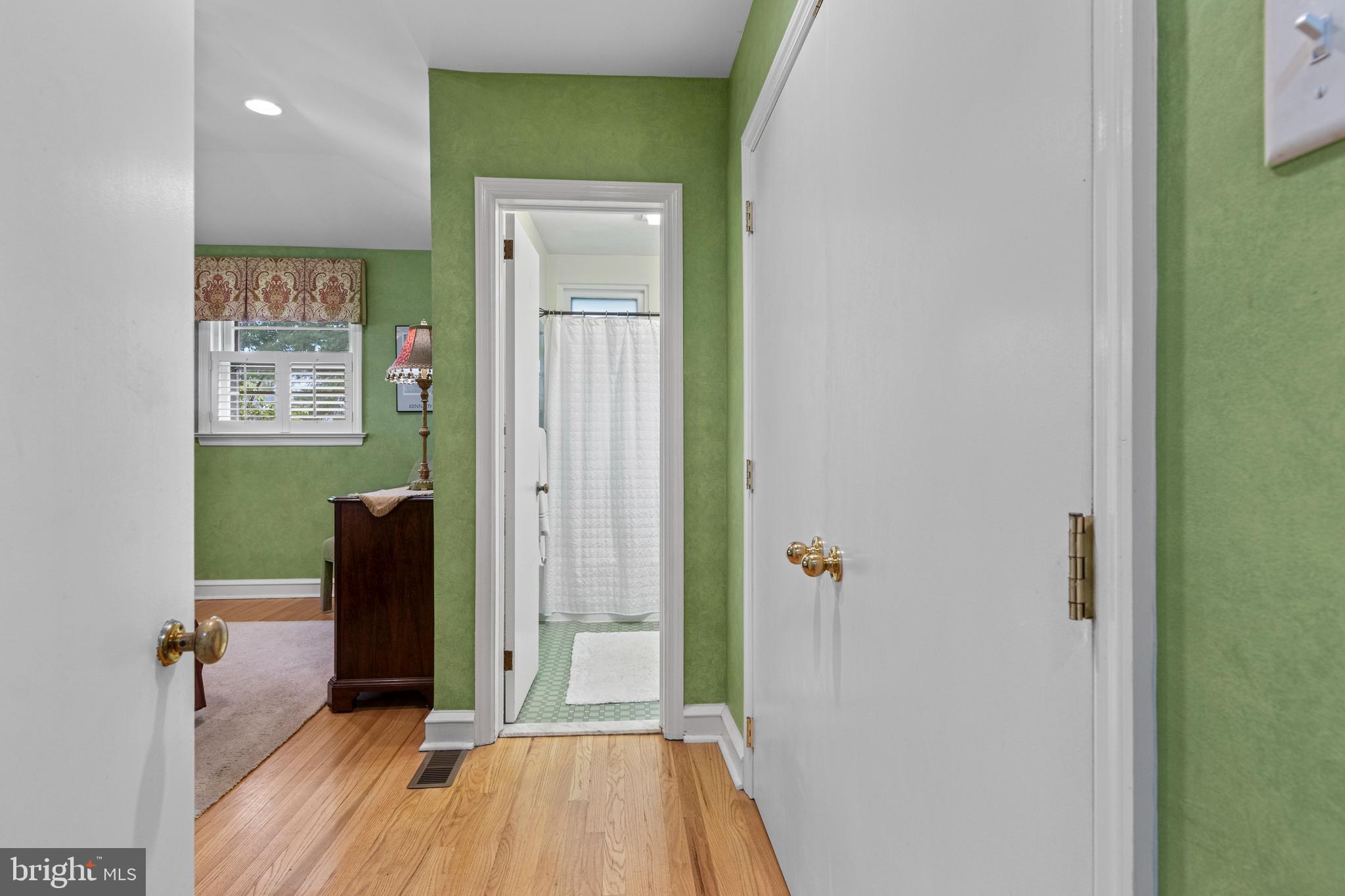 413 Hawthorne Road Wallingford, PA 19086 - Photo 26 of 52 a view of a hallway with wooden floor and closet