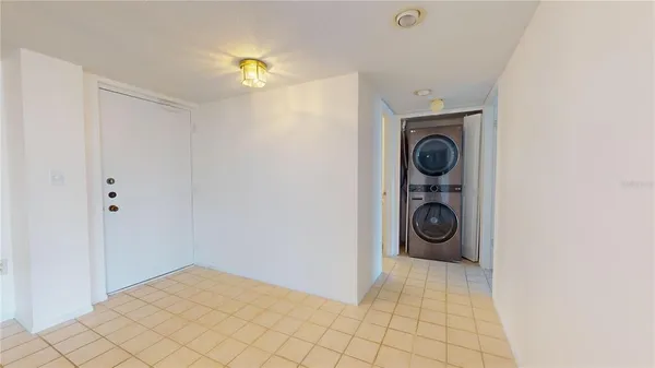 a view of a room with an empty space