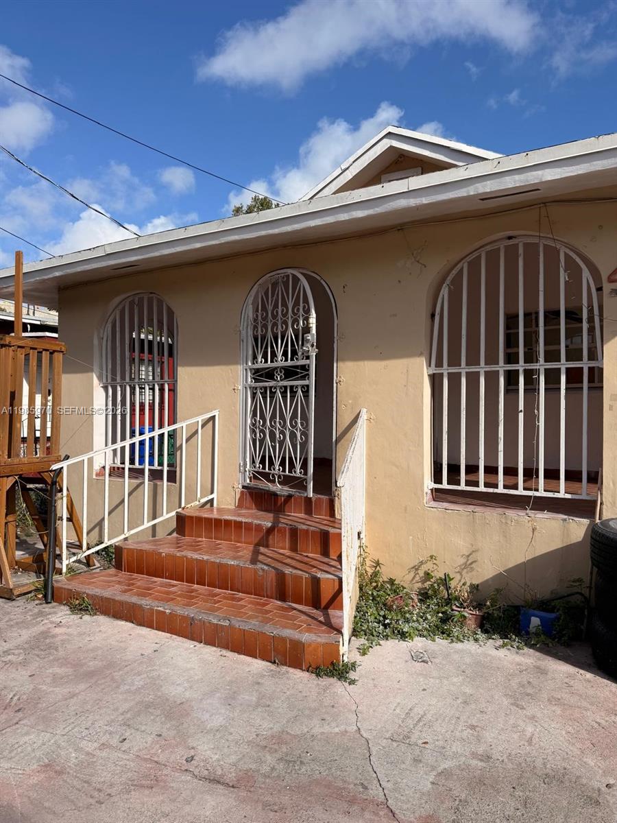 a front view of a house