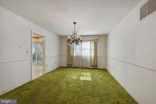 a view of empty room