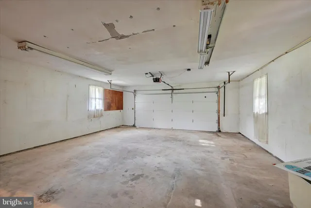 a view of a hallway with a small space