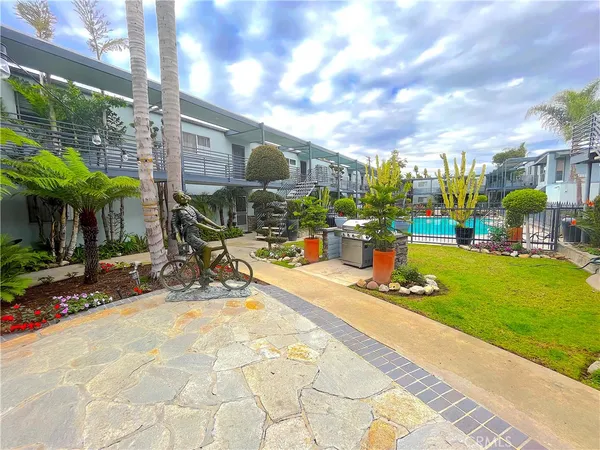 a garden view