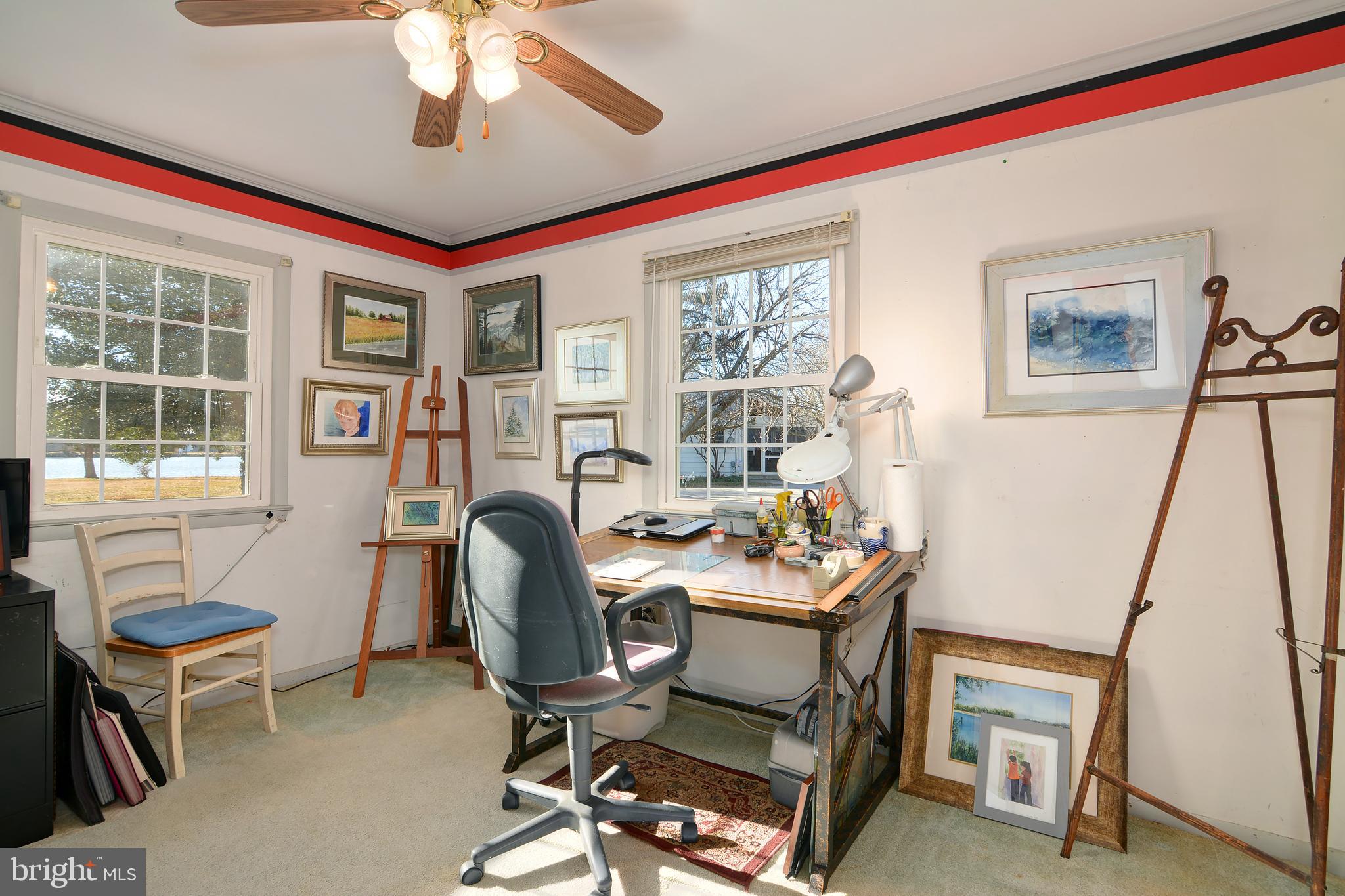 5134 Paw Paw Road Cambridge, MD 21613 - Photo 20 of 32 Bedroom 2 - a perfect artist's studio