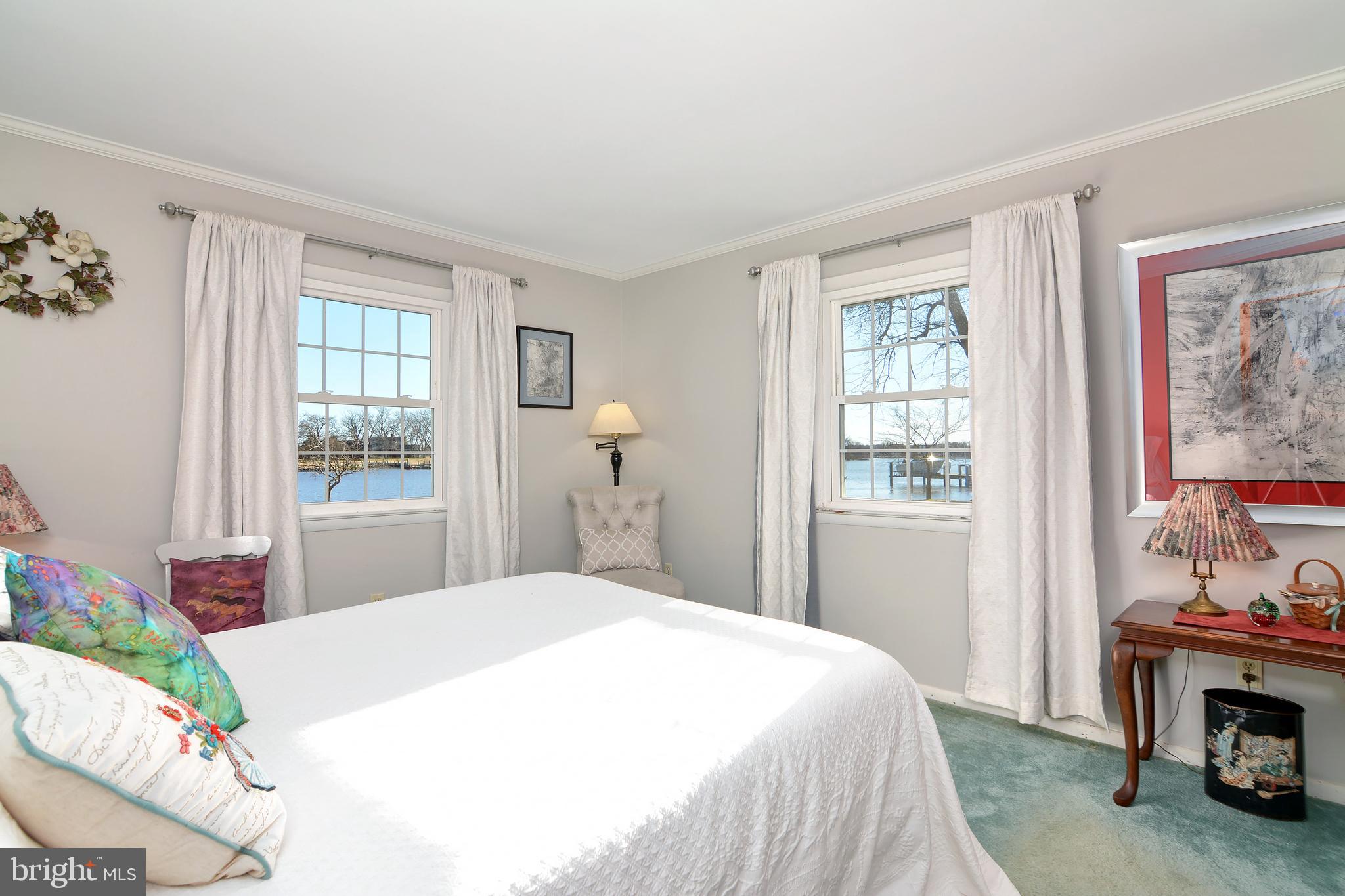 5134 Paw Paw Road Cambridge, MD 21613 - Photo 21 of 32 Primary bedroom with view of river