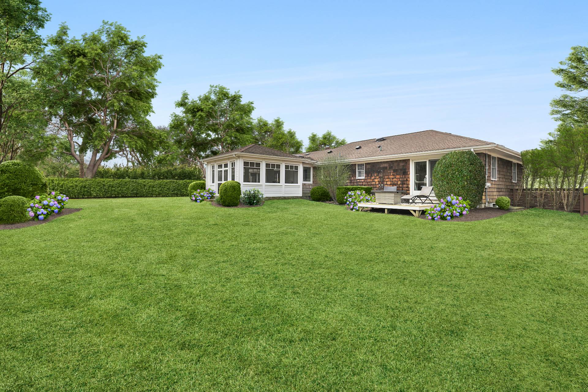 5 Coves End Lane Sag Harbor, NY 11963 - Photo 25 of 26 a front view of a house with garden