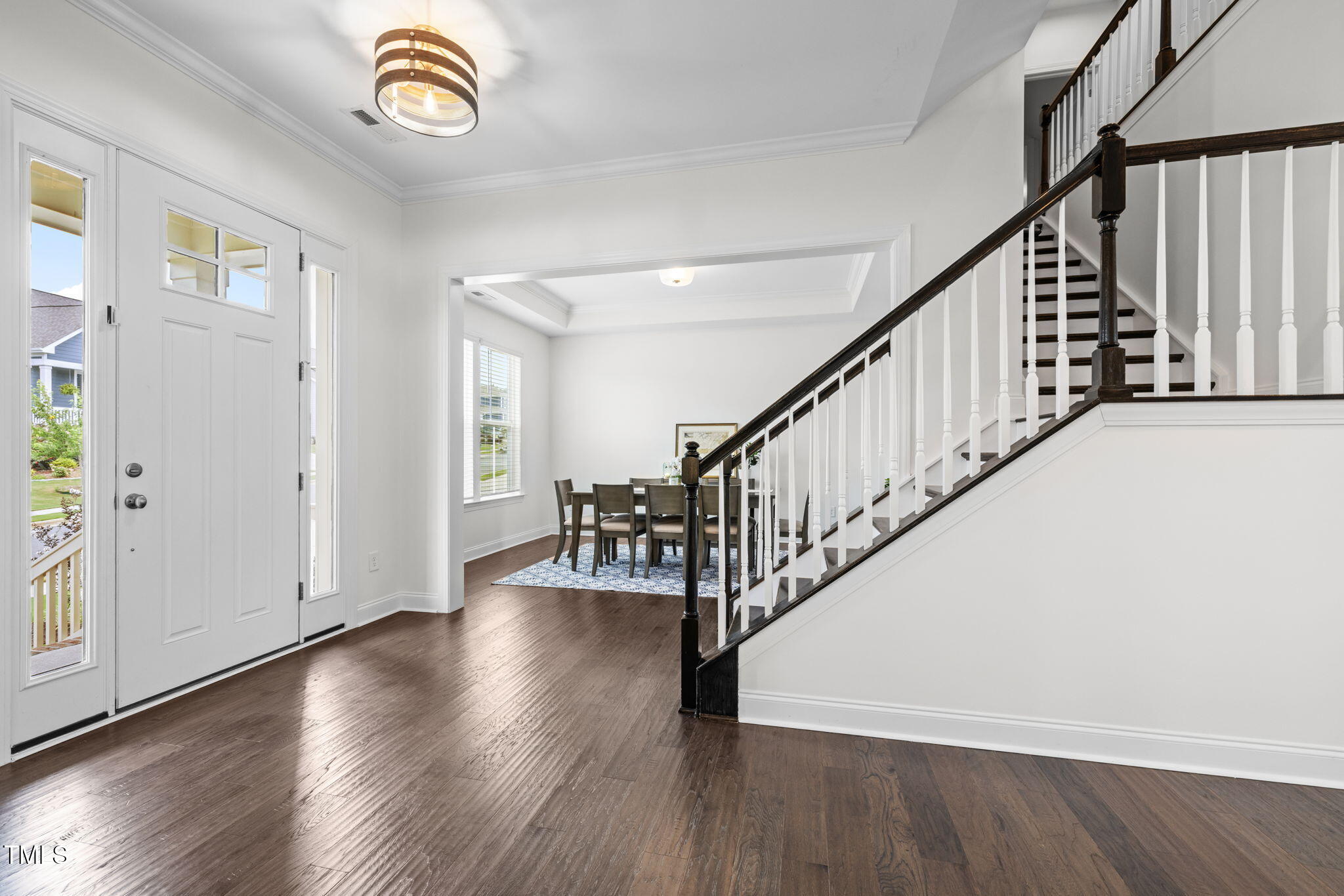 1606 Spring Overlook Lane Hillsborough, NC 27278 - Photo 25 of 56 a view of entryway with wooden floor