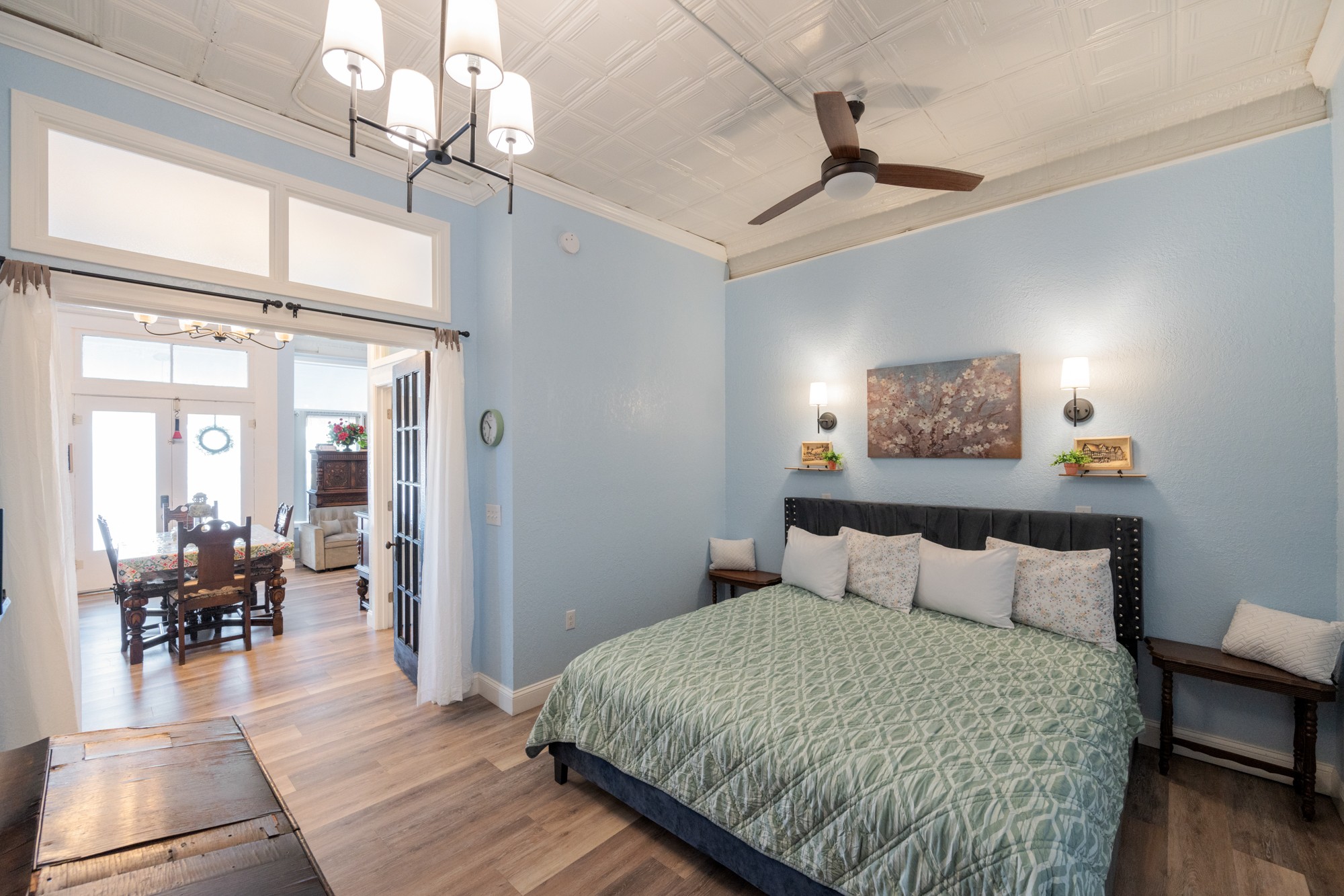 8 East Main Street Decaturville, TN 38329 - Photo 9 of 27 a bedroom with a bed and wooden floor