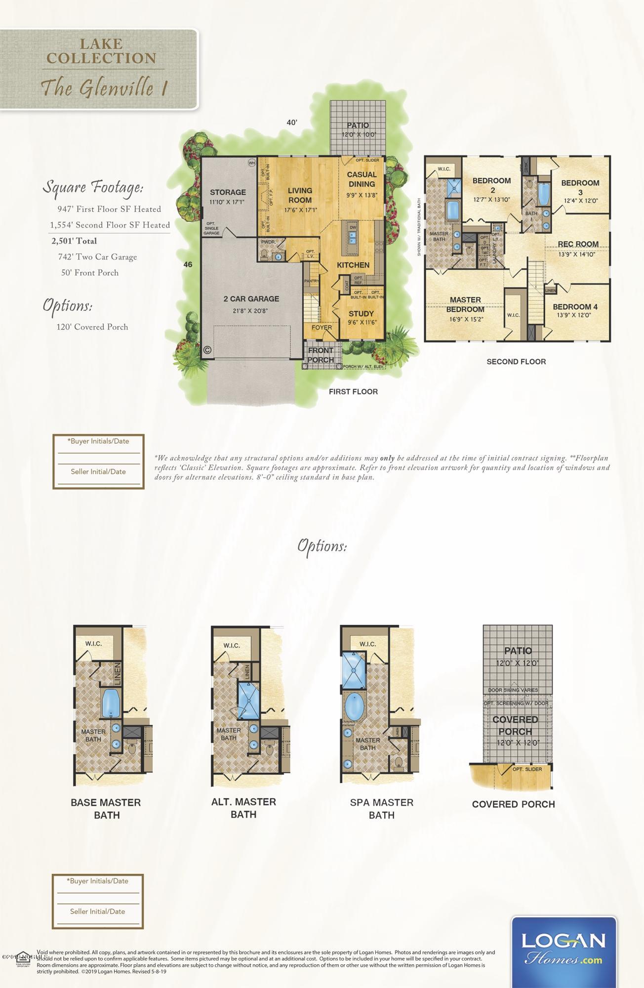 124 Violetear Ridge, Unit LOT #48 Hampstead, NC 28443 - Photo 31 of 31 Glenville Floor Plan