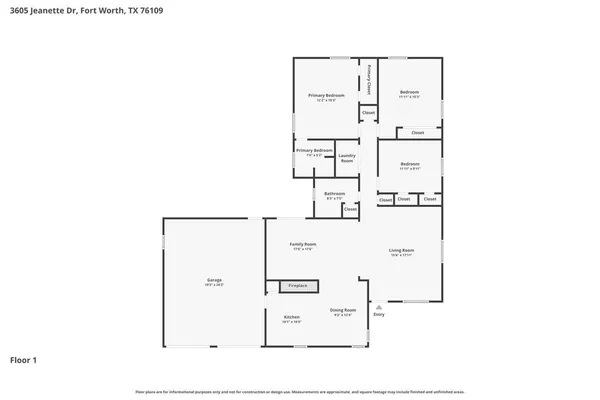 $3,500 | 3605 Jeanette Drive, Fort Worth, TX 76109