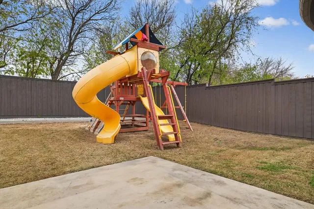 a backyard of a house