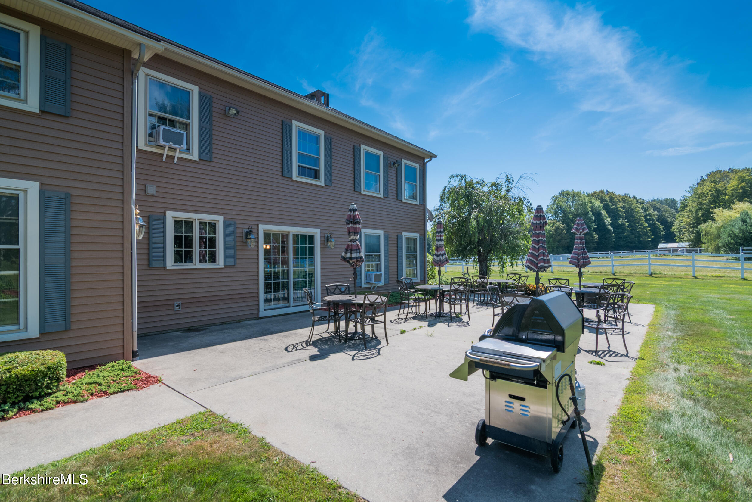 31 N Road Chesterfield, MA 01012 - Photo 11 of 50 a view of swimming pool with outdoor seating and plants