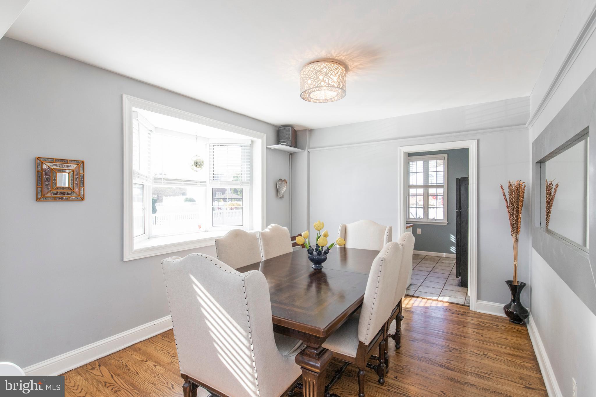 2950 Old Cedar Grove Road Broomall, PA 19008 - Photo 7 of 35 Bright and airy Formal Dining with Bay Window