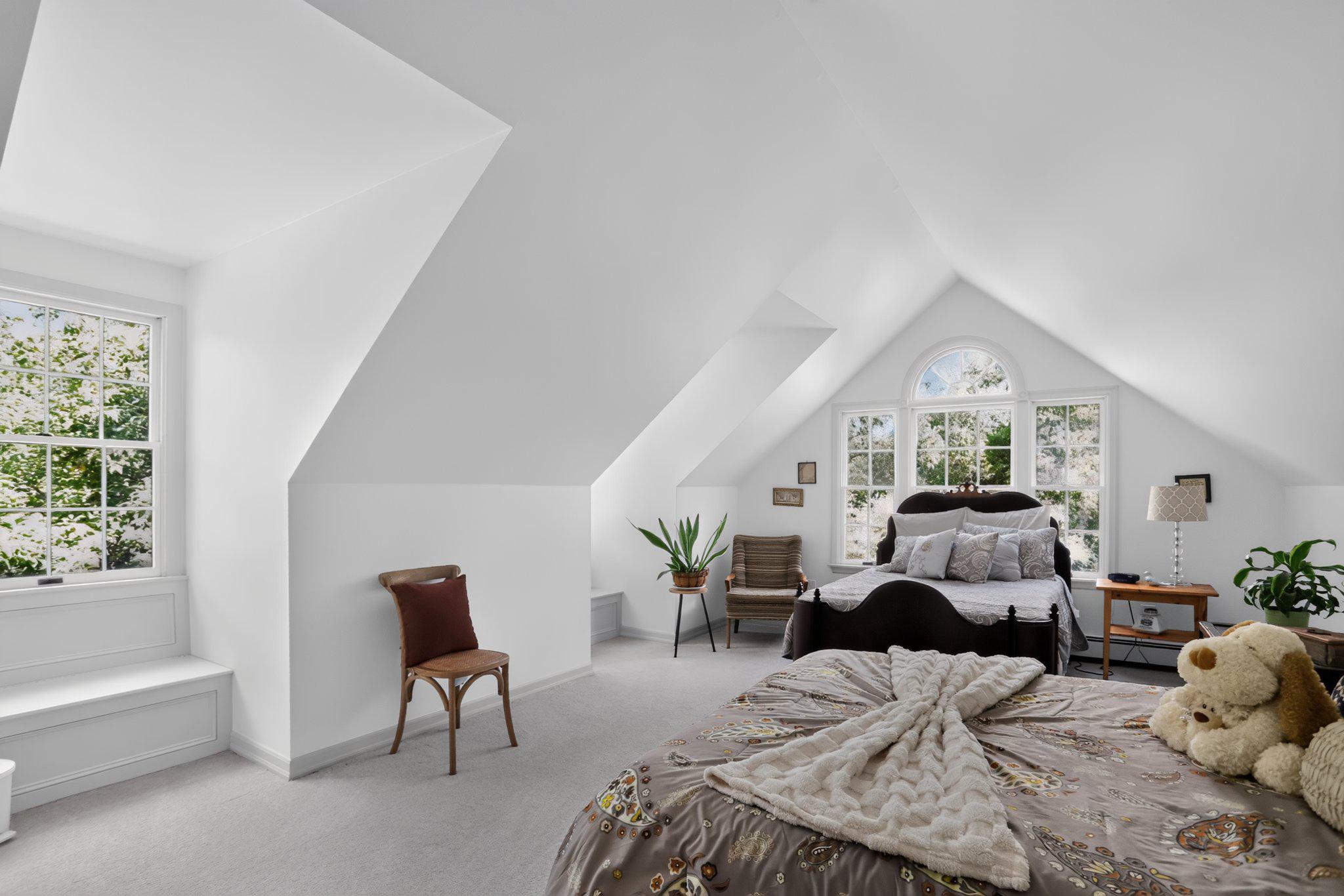 155 Seabrook Road Lambertville, NJ 08530 - Photo 29 of 44 Bedroom 3 w Vaulted ceiling