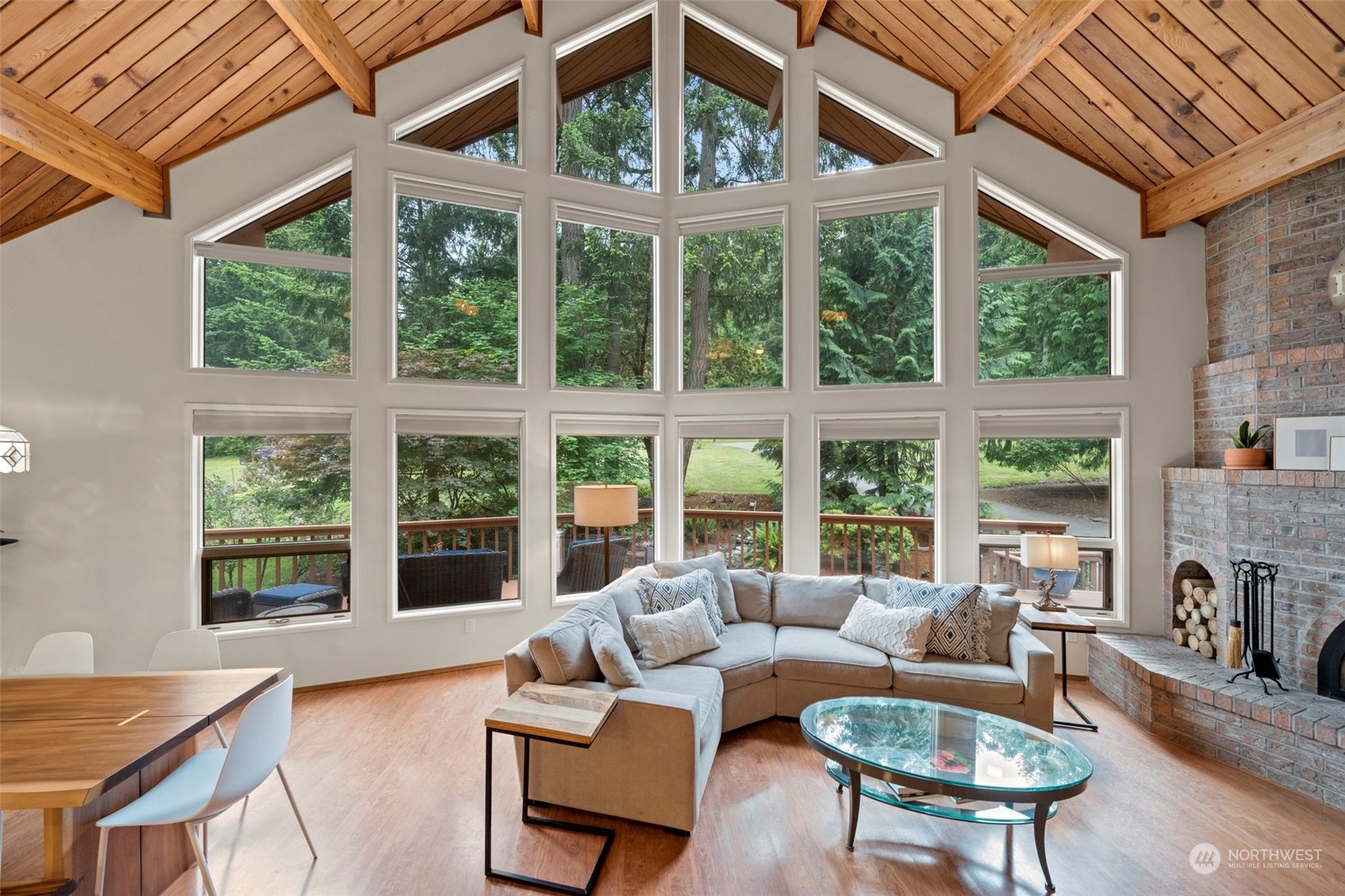 835 Hyak Way Fox Island, WA 98333 - Photo 4 of 38 a living room with furniture and a large window