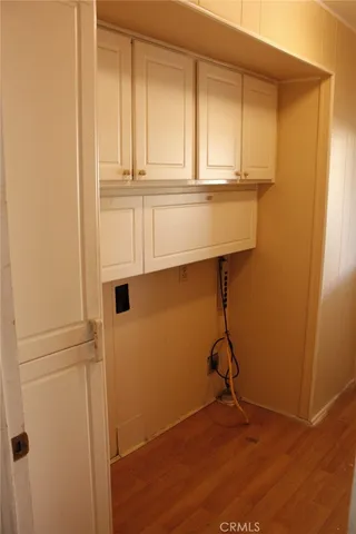 a room with storage and utility