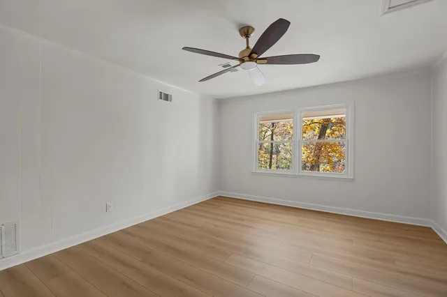 wooden floor in an empty room