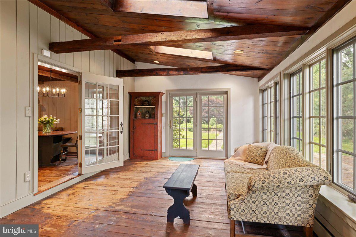 5322 Carversville Road Doylestown, PA 18902 - Photo 17 of 54 Sunroom w/french doors to patio, stone garden shed